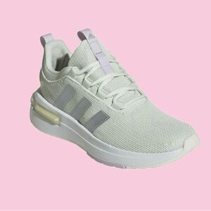 ADIDAS RACER TR23 WOMENS 8.5 MULTICOLORED RUNNING SHOES (GREEN / PURPLE) NIB